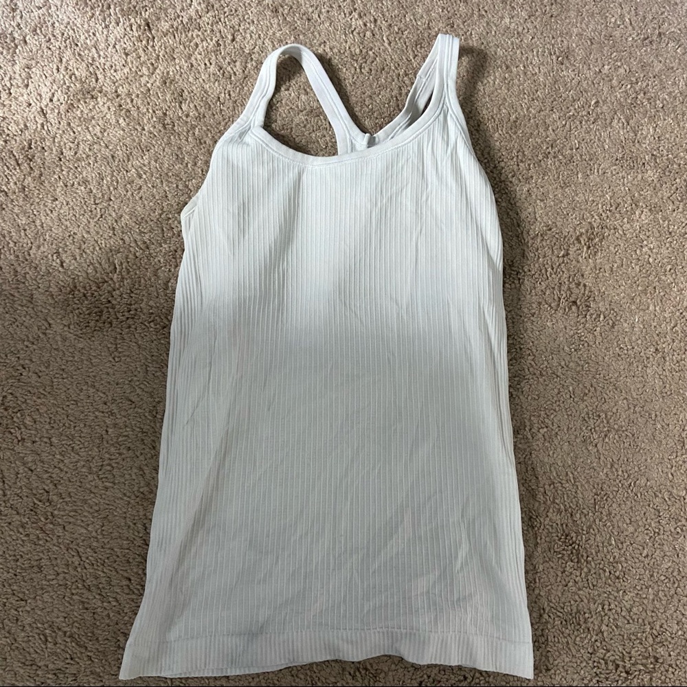 Lululemon Ebb to Street tank. Size 6. White